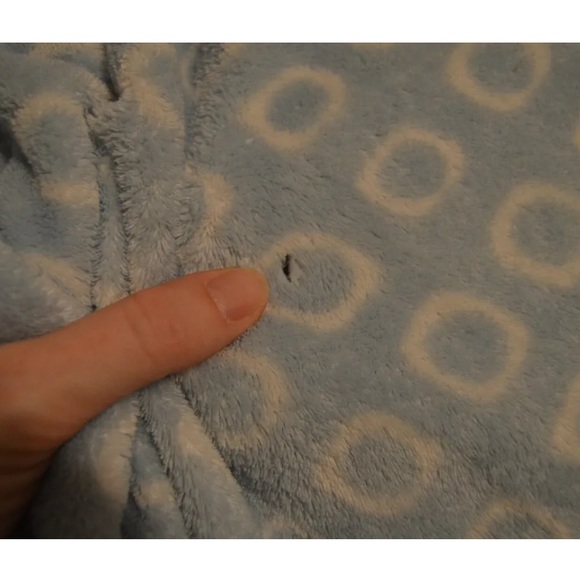 Carter's Monkey Racecar Baby Blanket Blue White Circles Rings Green Car Lovey - Picture 4 of 4